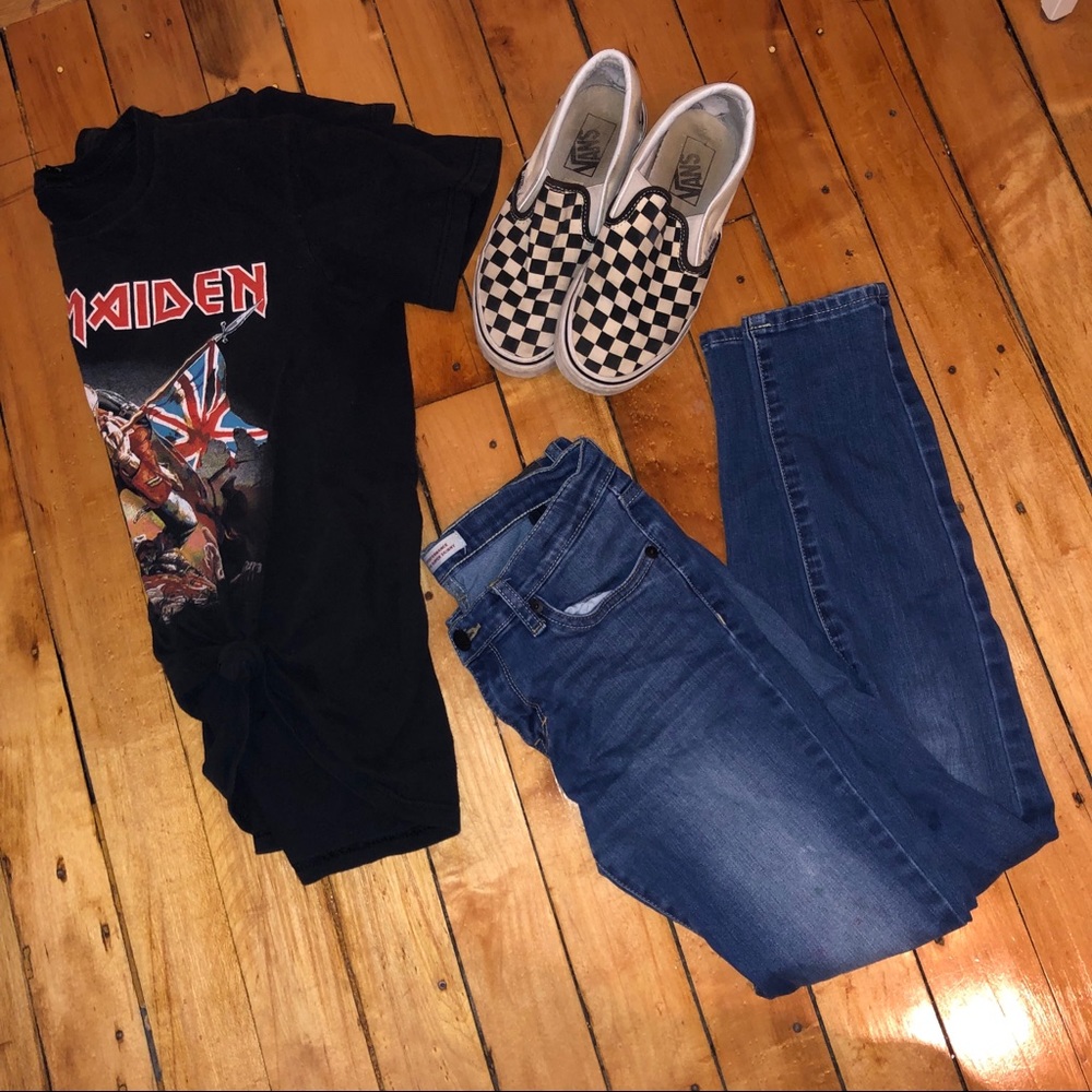 Super Skinny Levi Blue Jeans